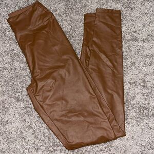 Aerie Offline Leggings- Faux Leather- Size Small